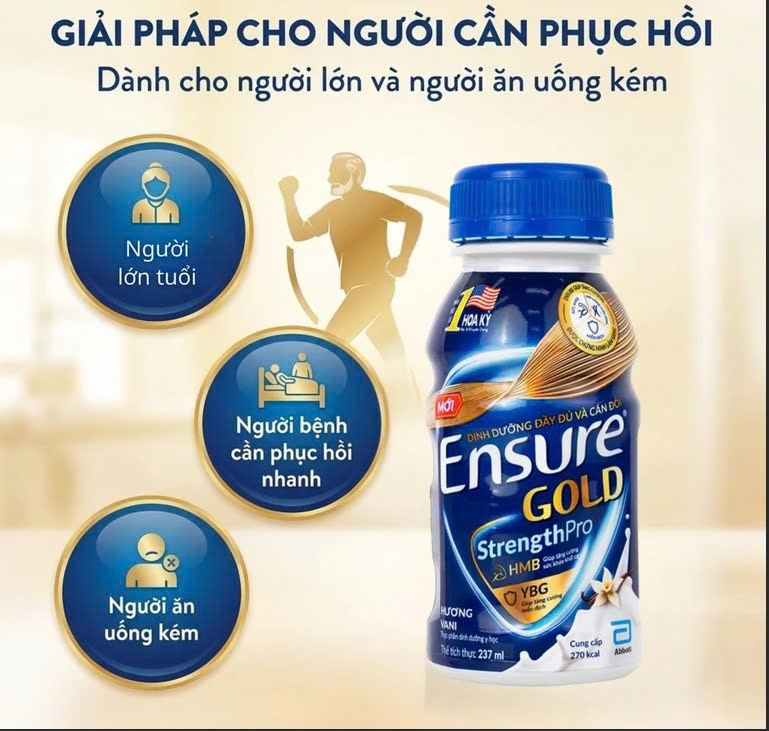 Ensure Gold StrengthPro hương vani 4 lốc x 6 chai 237ml, ABBOTT, Mỹ - Ảnh 3