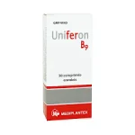 Uniferon B9 Hộp 3 Vỉ X 10 Viên Nén Bao Đường Mediplantex