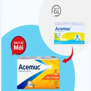 Acemuc 200Mg Hộp 3 Vỉ X 10 Viên Nang Sanofi