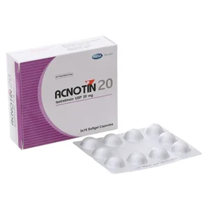 Acnotin Isotretinoin 20Mg Hộp 3 Vỉ X 10 Viên Nang Mềm Mega