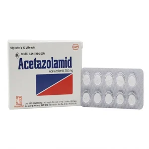 Acetazolamid 250Mg Hộp 10 Vỉ X 10 Viên Nén Pharmedic