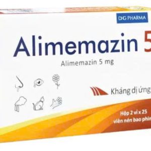 Alimemazin 5Mg Hộp 2 Vỉ X 25 Viên Nén Hậu Giang