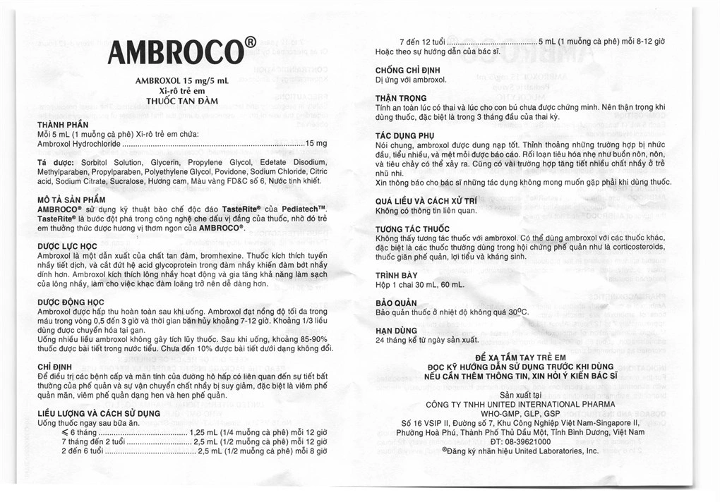 Ambroco Lọ 60ml Siro United - Ảnh 2
