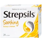 Strepsils Chanh Mật Ong Hộp 2 Vỉ X 12 Viên Ngậm Reckitt Benckiser