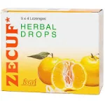 Zecuf Herbal Ngậm Ho Hương Cam Hộp 5 Vỉ X 4 Viên Unique Ấn Độ