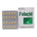 Folacid Acid folic 5mg hộp 4 vỉ x 20 viên nén Pharmedic
