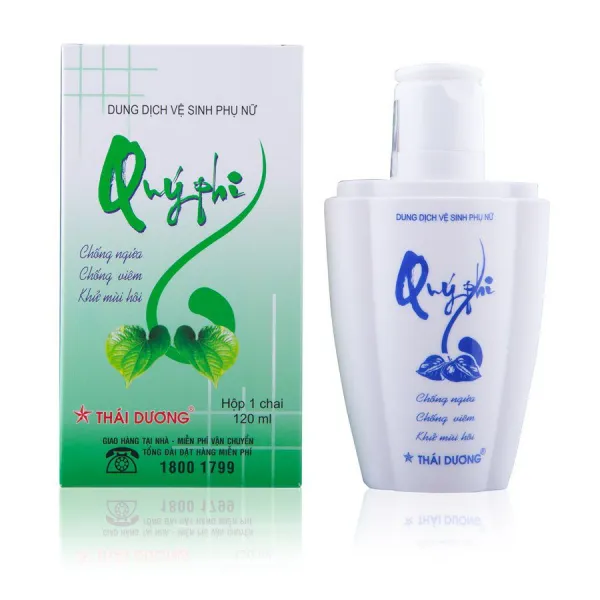 Quý phi vệ sinh phụ nữ chai xanh lá 120ml Thái Dương
