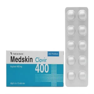 Medskin Clovir 400 Hộp 6 Vỉ X10 Viên Nén Hậu Giang
