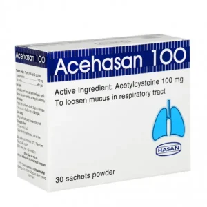 Acehasan Acetylcystein 100mg hộp 30 gói x 2g Hasan