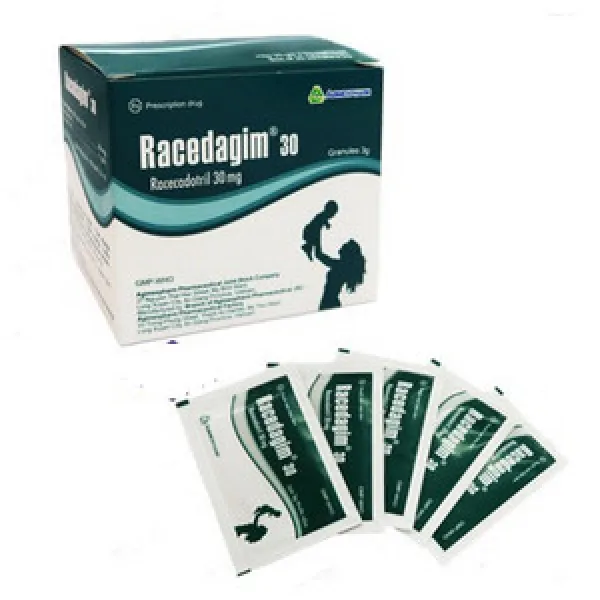 Racedagim Racecadotril 30Mg Hộp 30 Gói X 3G Agimexpharm