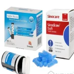 Que Thử Đường Huyết Safe Accu Lọ 50 Que Sinocare Đức Kèm Kim