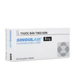 Singulair Montelukast 5Mg Hộp 2 Vỉ X 14 Viên Nén Nhai Msd