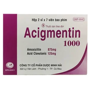 Acigmentin 1G Hộp 2 Vỉ X 7 Viên Nang Minh Hải