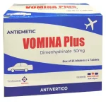 Vomina Plus Dimenhydrinate 50Mg Hộp 25 Vỉ X 4 Viên Nén Medipharco