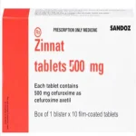 Zinnat 500Mg Hộp 1 Vỉ X 10 Viên Nén Bao Phim Gsk